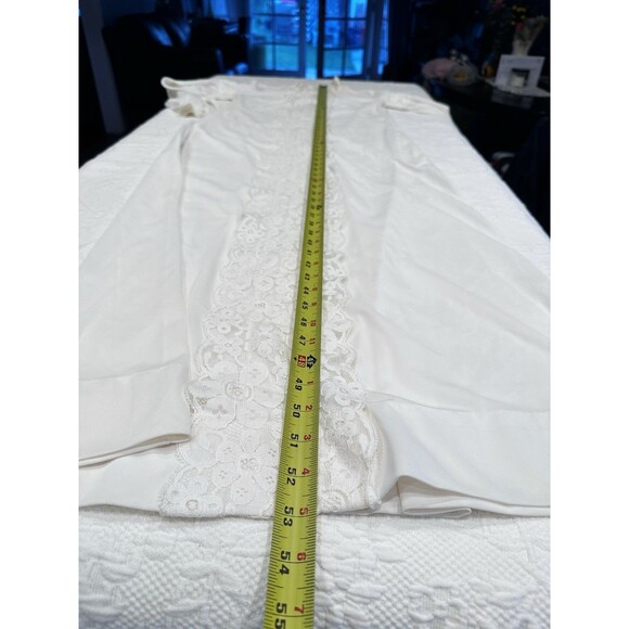 Vtg 70s Off White Cottagecore Dress Victorian Prairie Viole Boho Maxi Gown L/S - Picture 14 of 16